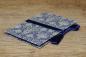 Preview: Leporello blue and white checked with yellow bow